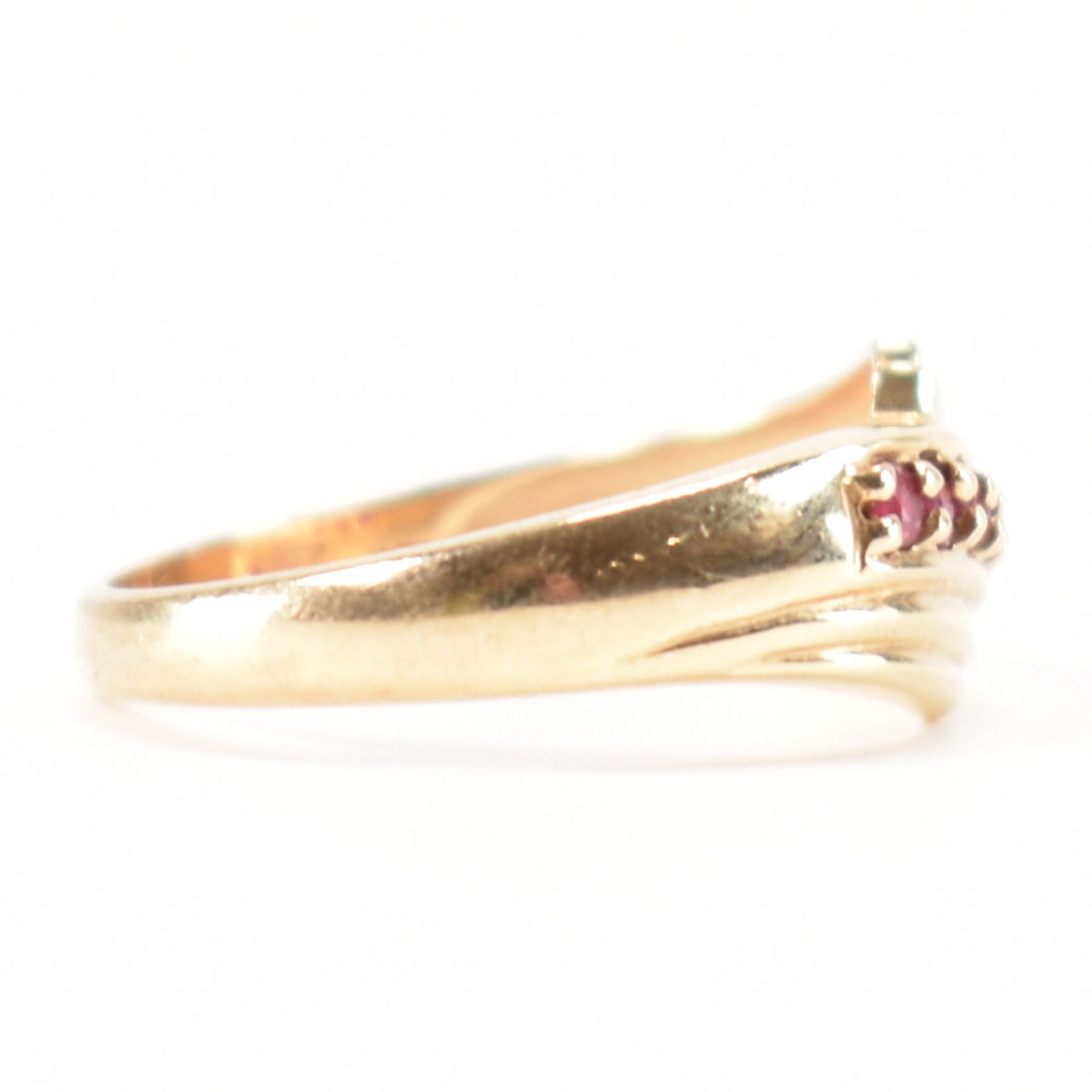HALLMARKED 9CT GOLD RUBY RING - Image 5 of 8