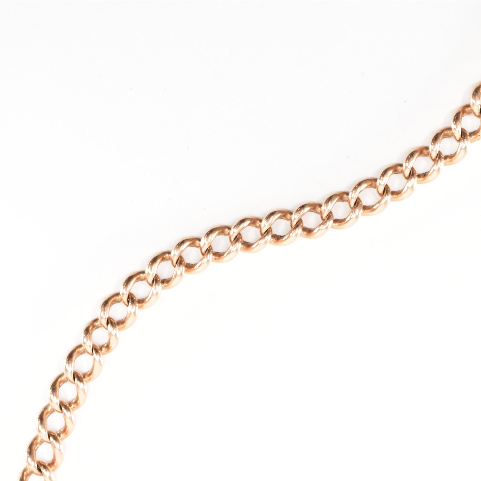 9CT ROSE GOLD WATCH CHAIN BRACELET - Image 2 of 3