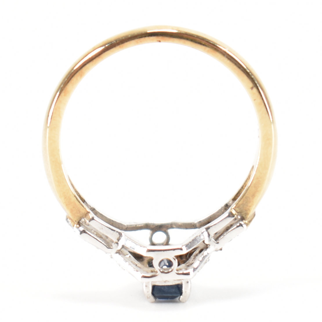 HALLMARKED 9CT GOLD SAPPHIRE & DIAMOND RING - Image 8 of 9