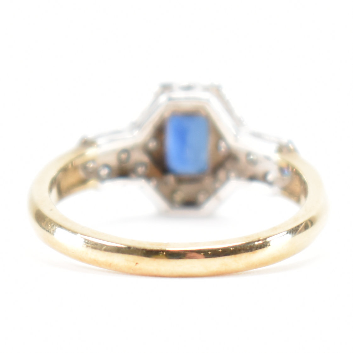 HALLMARKED 9CT GOLD SAPPHIRE & DIAMOND RING - Image 4 of 9