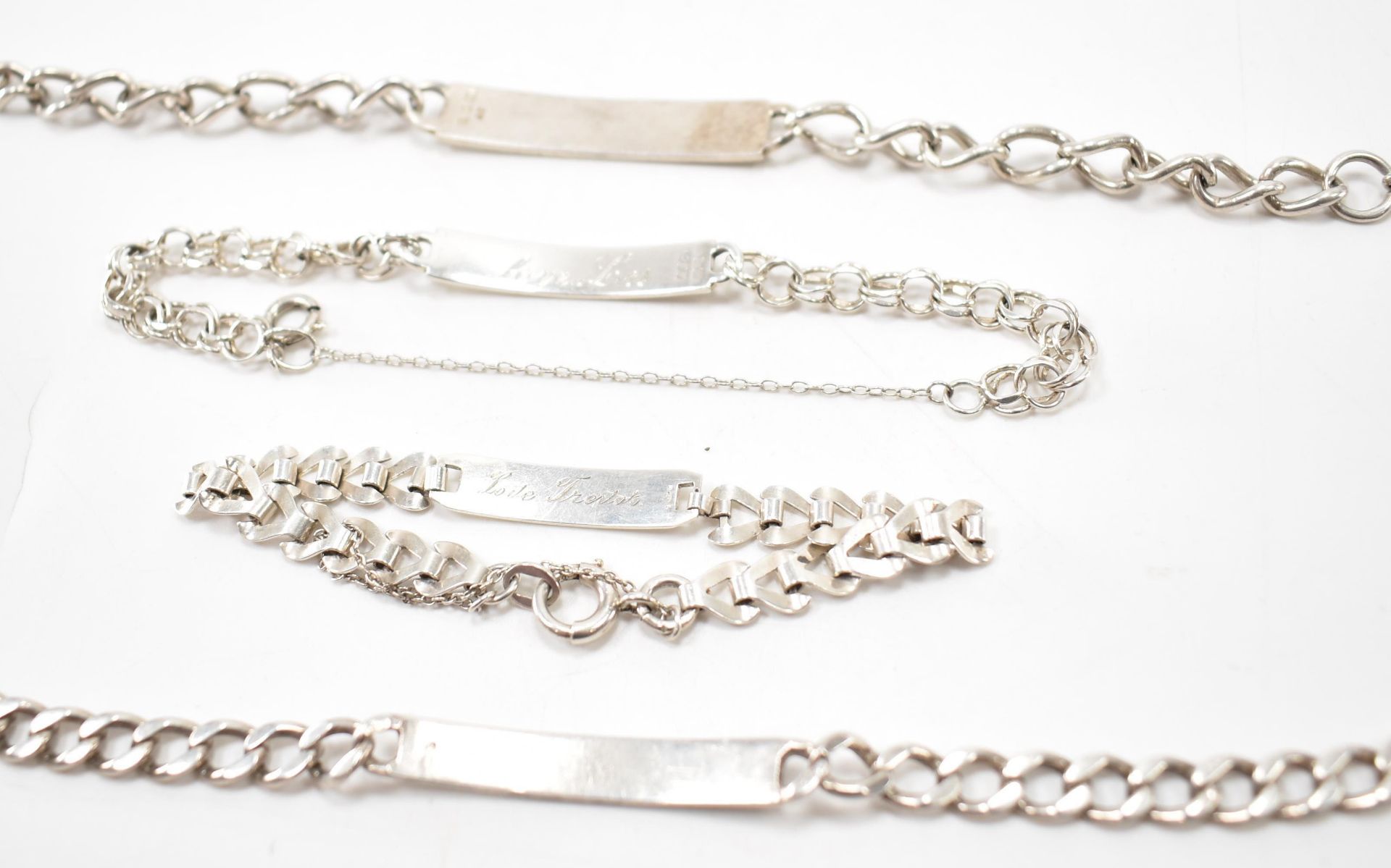 COLLECTION OF HALLMARKED SILVER IDENTITY BRACELETS - Image 3 of 3