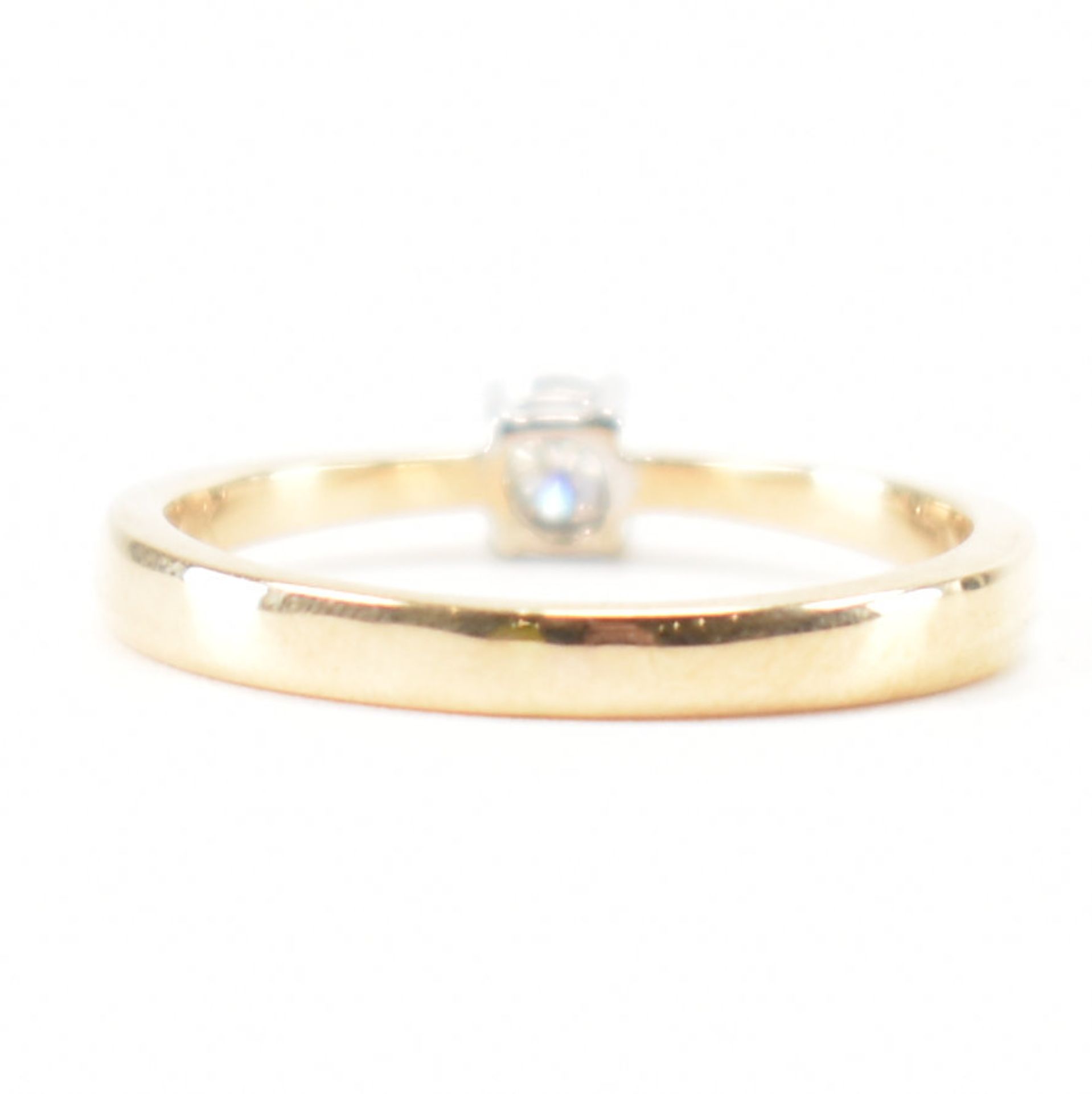 HALLMARKED 9CT GOLD & DIAMOND SOLITAIRE RING - Image 4 of 8