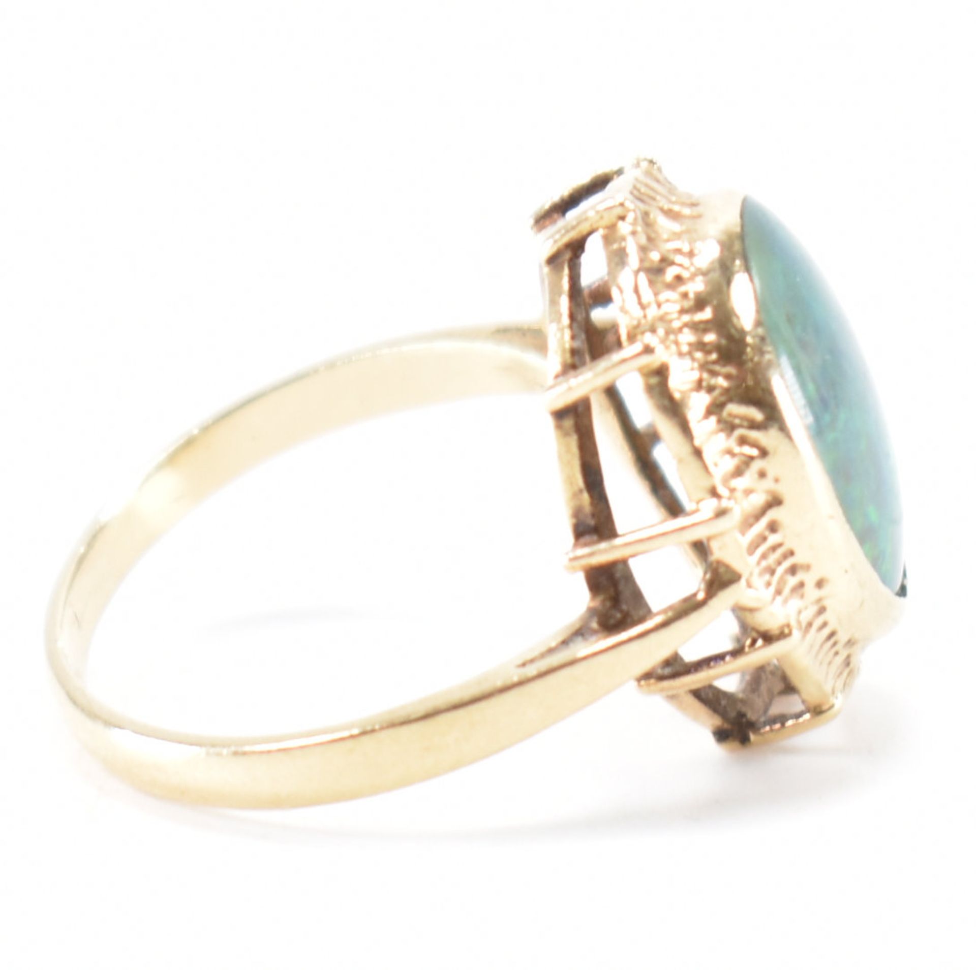 HALLMARKED 9CT GOLD & OPAL RING - Image 6 of 9