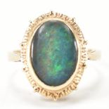 HALLMARKED 9CT GOLD & OPAL RING
