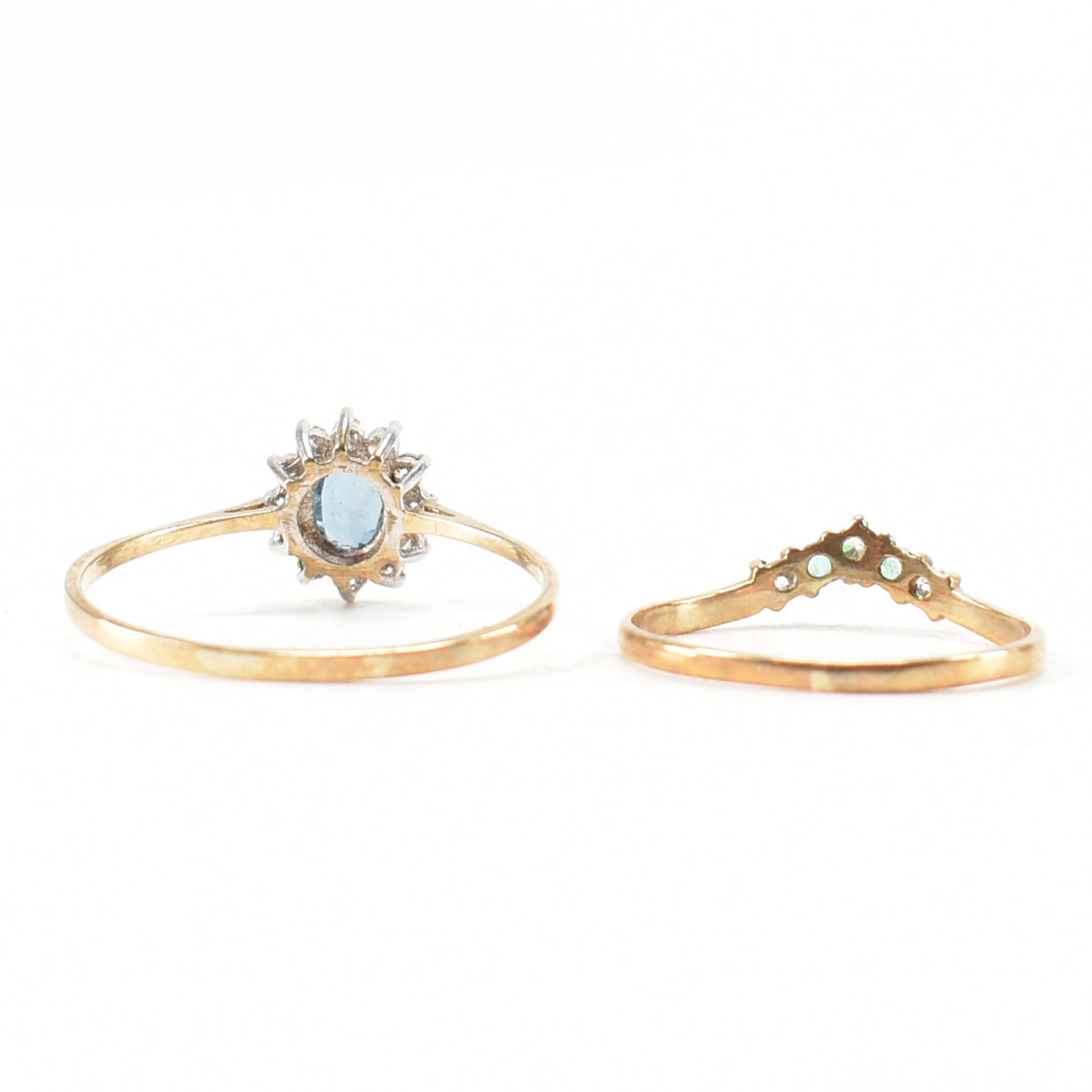 TWO 9CT GOLD GEM SET RINGS - Image 3 of 7