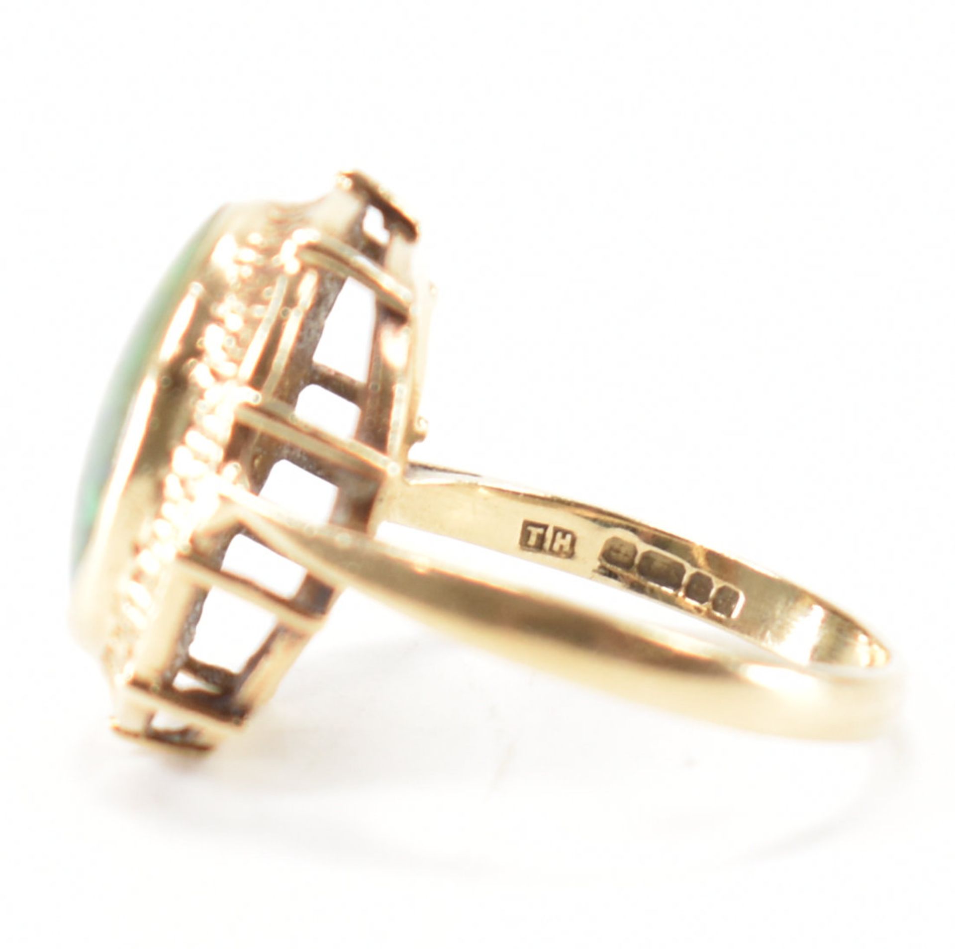 HALLMARKED 9CT GOLD & OPAL RING - Image 3 of 9