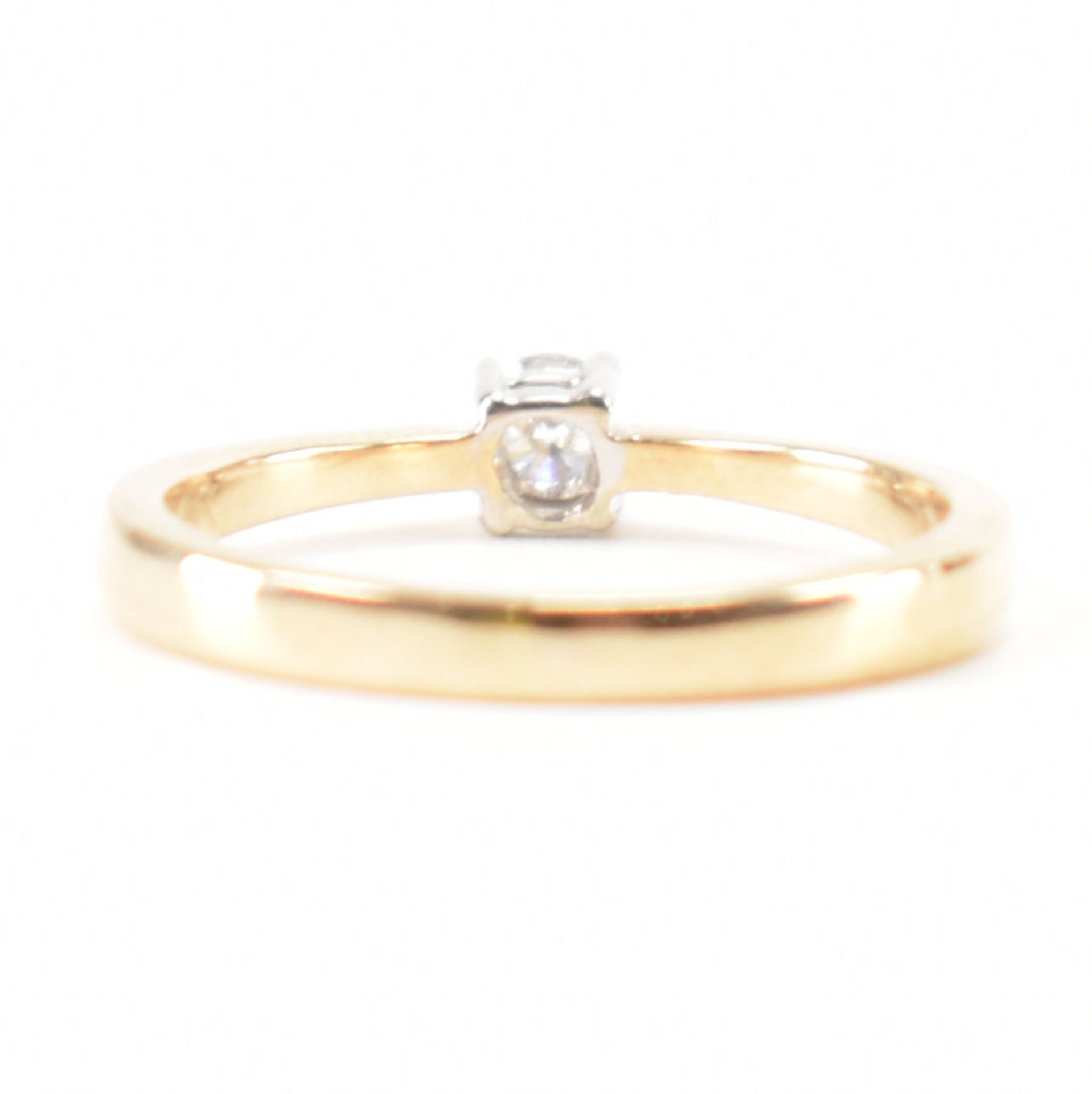 HALLMARKED 9CT GOLD & DIAMOND SOLITAIRE RING - Image 3 of 8