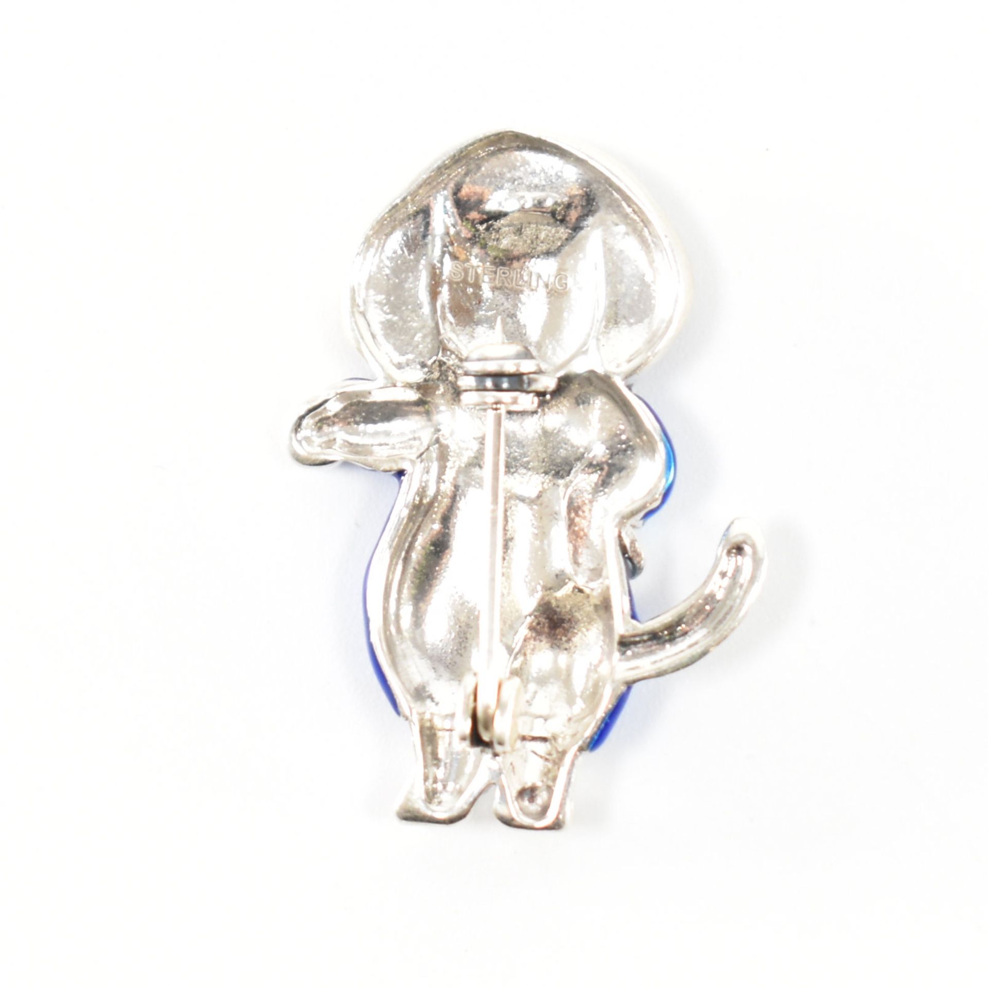 STERLING SILVER & ENAMEL THOMAS KITTEN BROOCH - Image 2 of 4