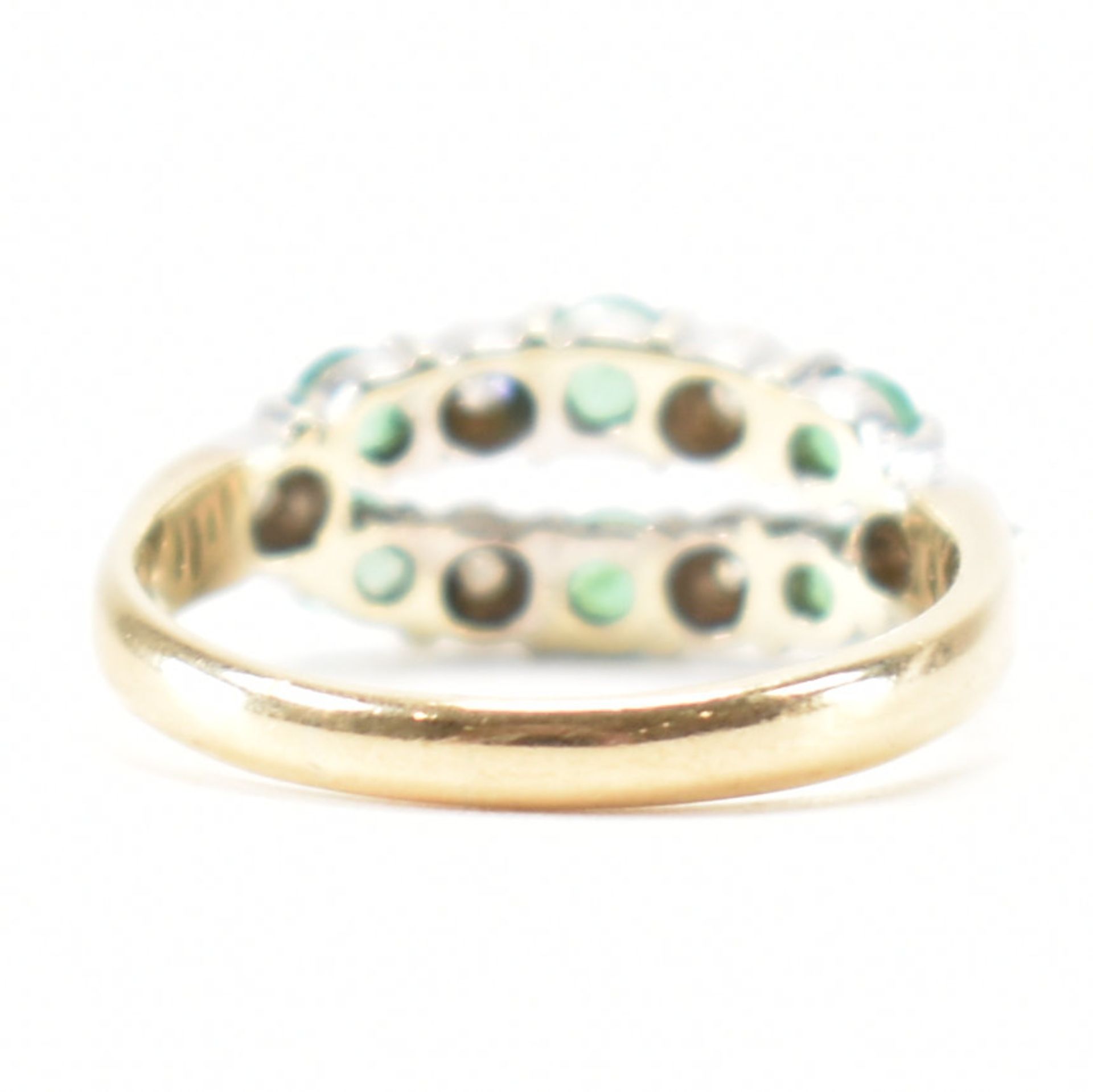 HALLMARKED 9CT GOLD EMERALD & DIAMOND RING - Image 4 of 8