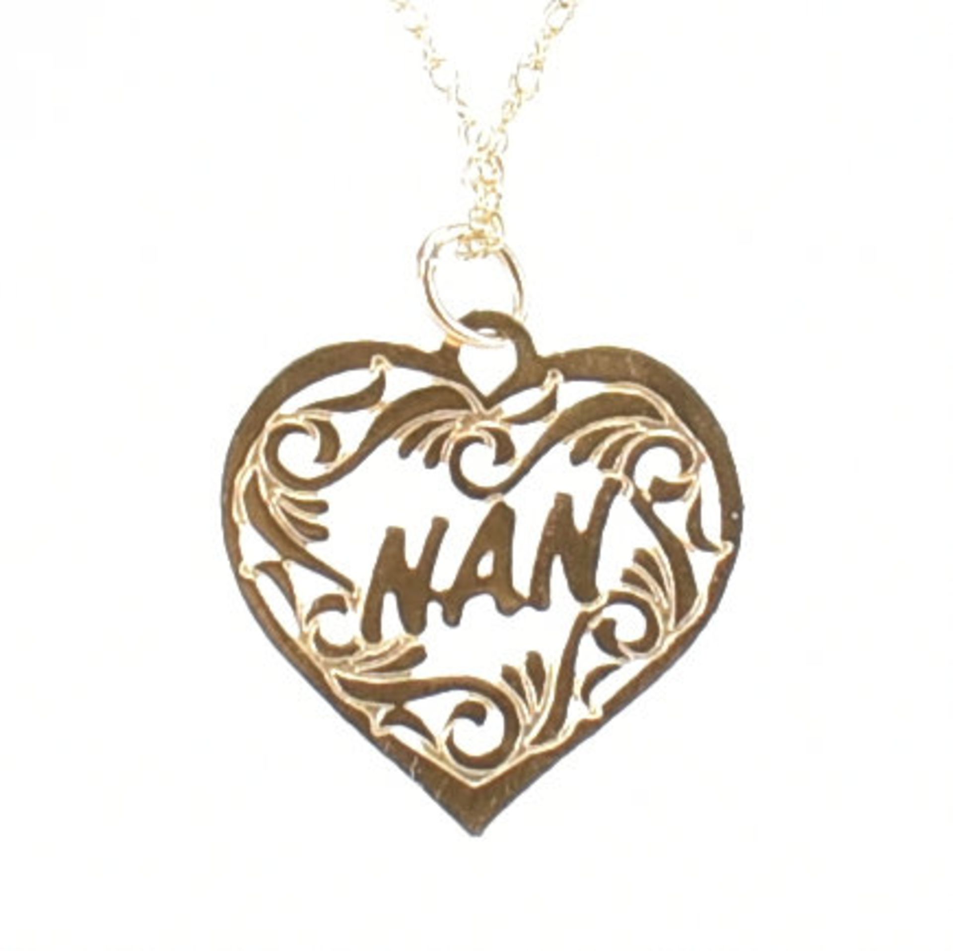 9CT GOLD HEART PENDANT NECKLACE - Image 3 of 6