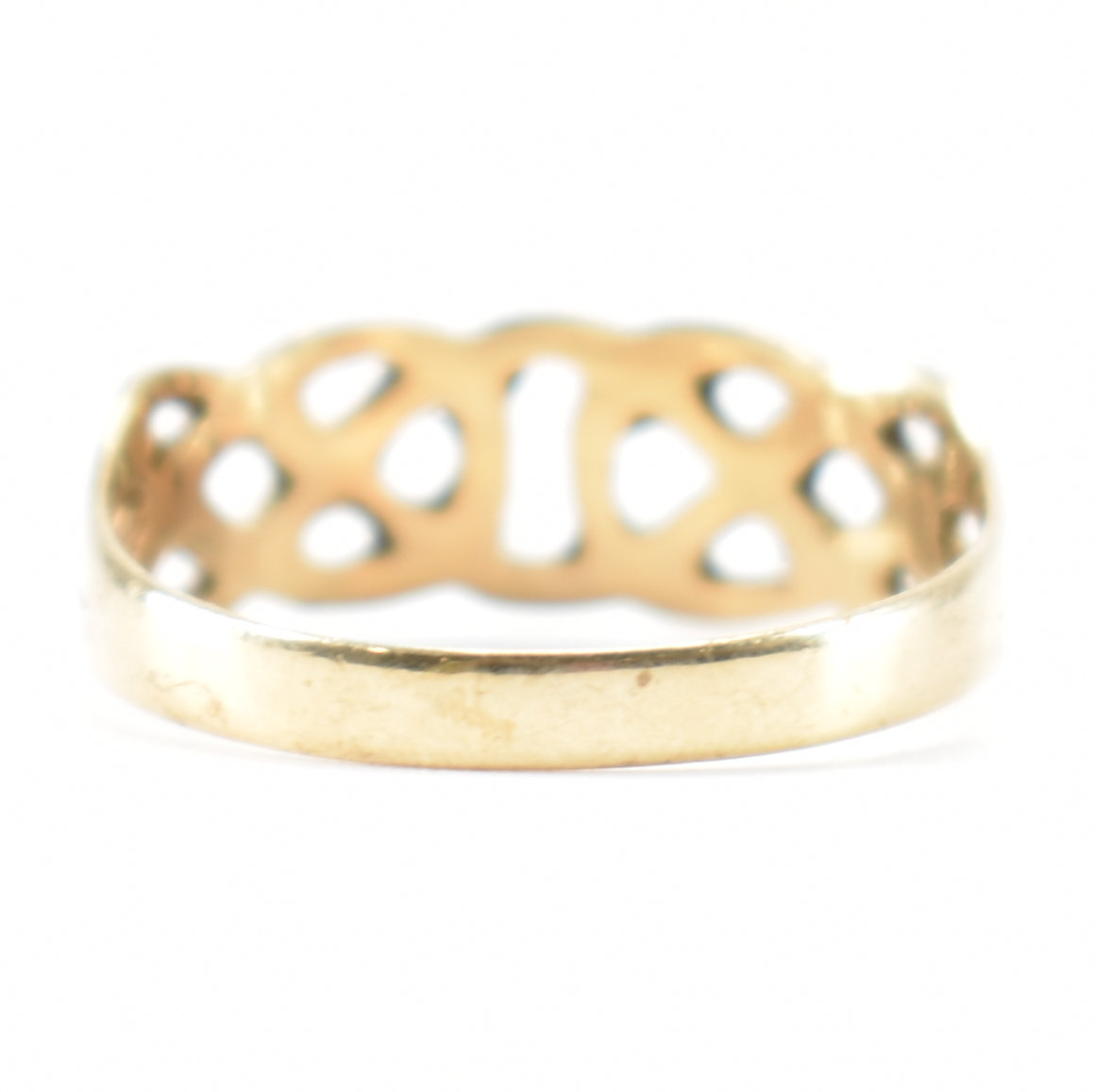 HALLMARKED 9CT GOLD CELTIC KNOT RING - Image 4 of 8
