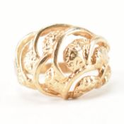 HALLMARKED 9CT GOLD DOME RING