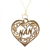 9CT GOLD HEART PENDANT NECKLACE