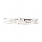 HALLMARKED 9CT & DIAMOND SOLITAIRE RING