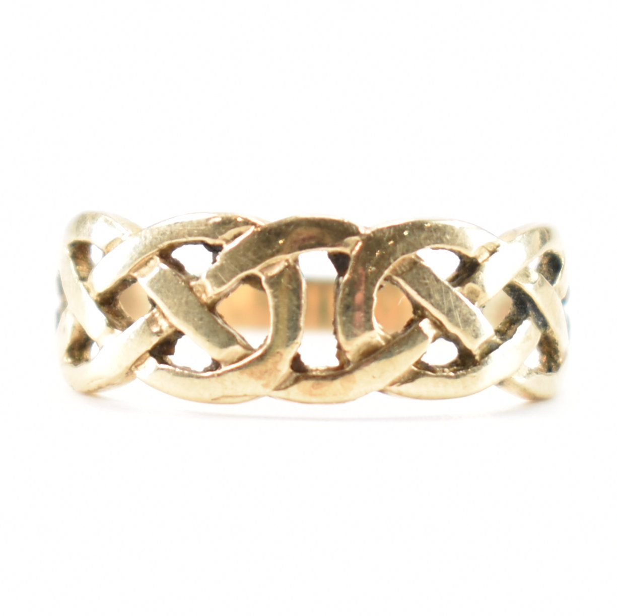HALLMARKED 9CT GOLD CELTIC KNOT RING