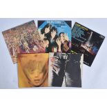 THE ROLLING STONES - SELECTION OF FIVE VINYL RECORDS