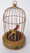 EARLY 20TH CENTURY BIRD AUTOMATA IN CAGE