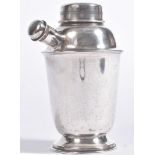 ART DECO SILVER-PLATED COCKTAIL SHAKER