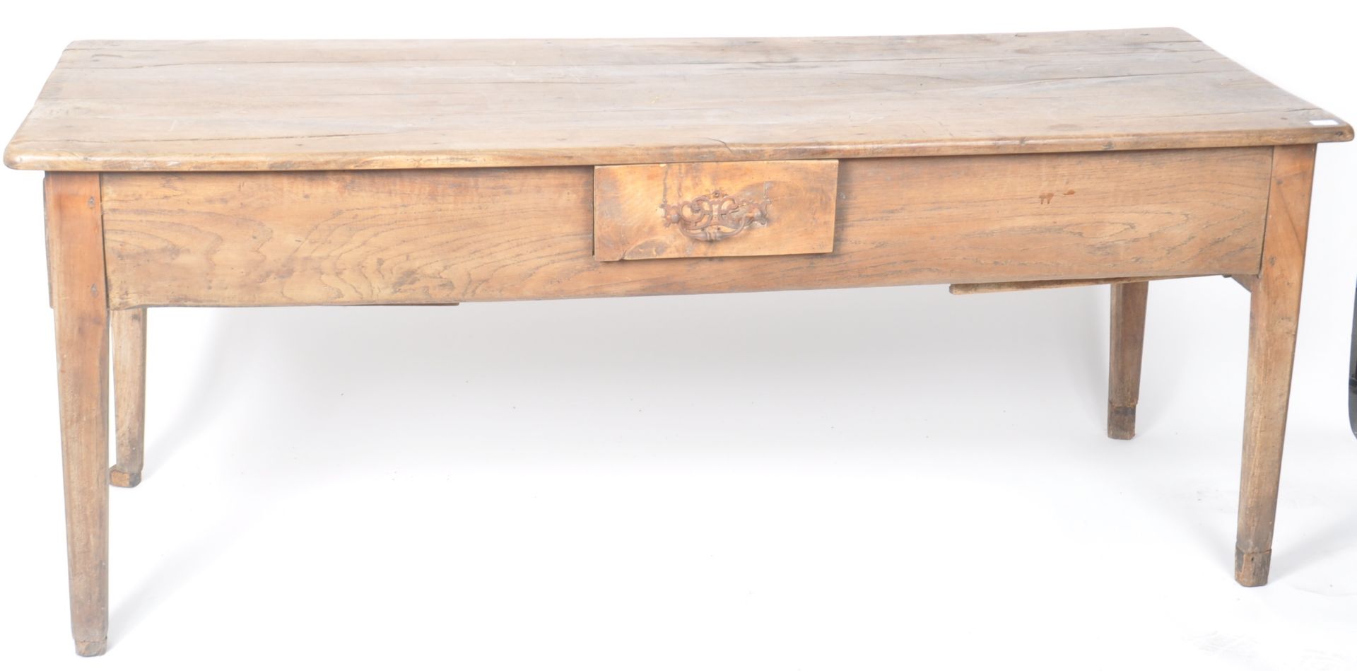 18TH CENTURY CENTURY FRENCH FARMHOUSE OAK DINING TABLE - Image 2 of 8