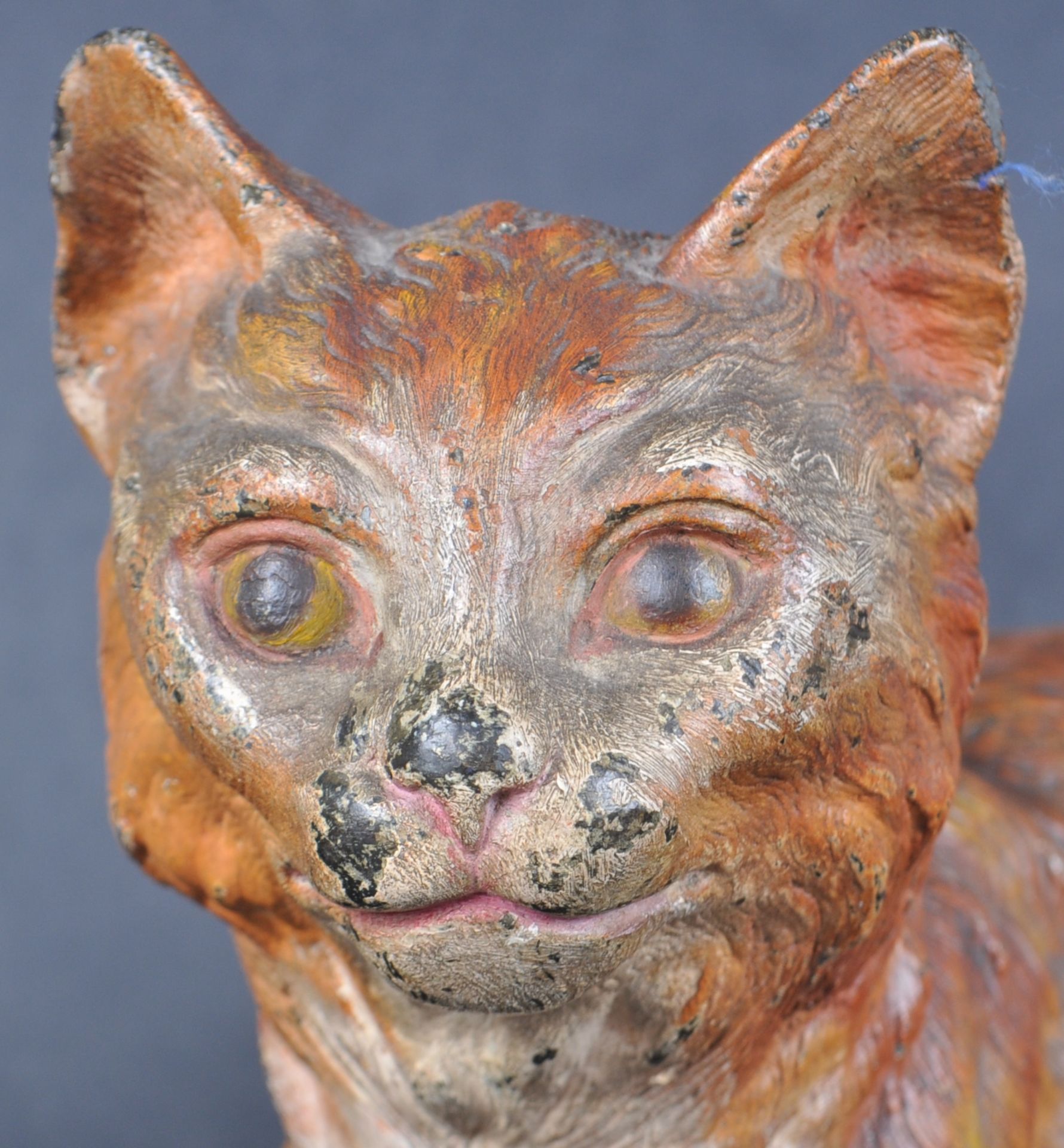 AUSTRIAN COLD PAINTED BRONZED SPELTER CAT - Image 2 of 7