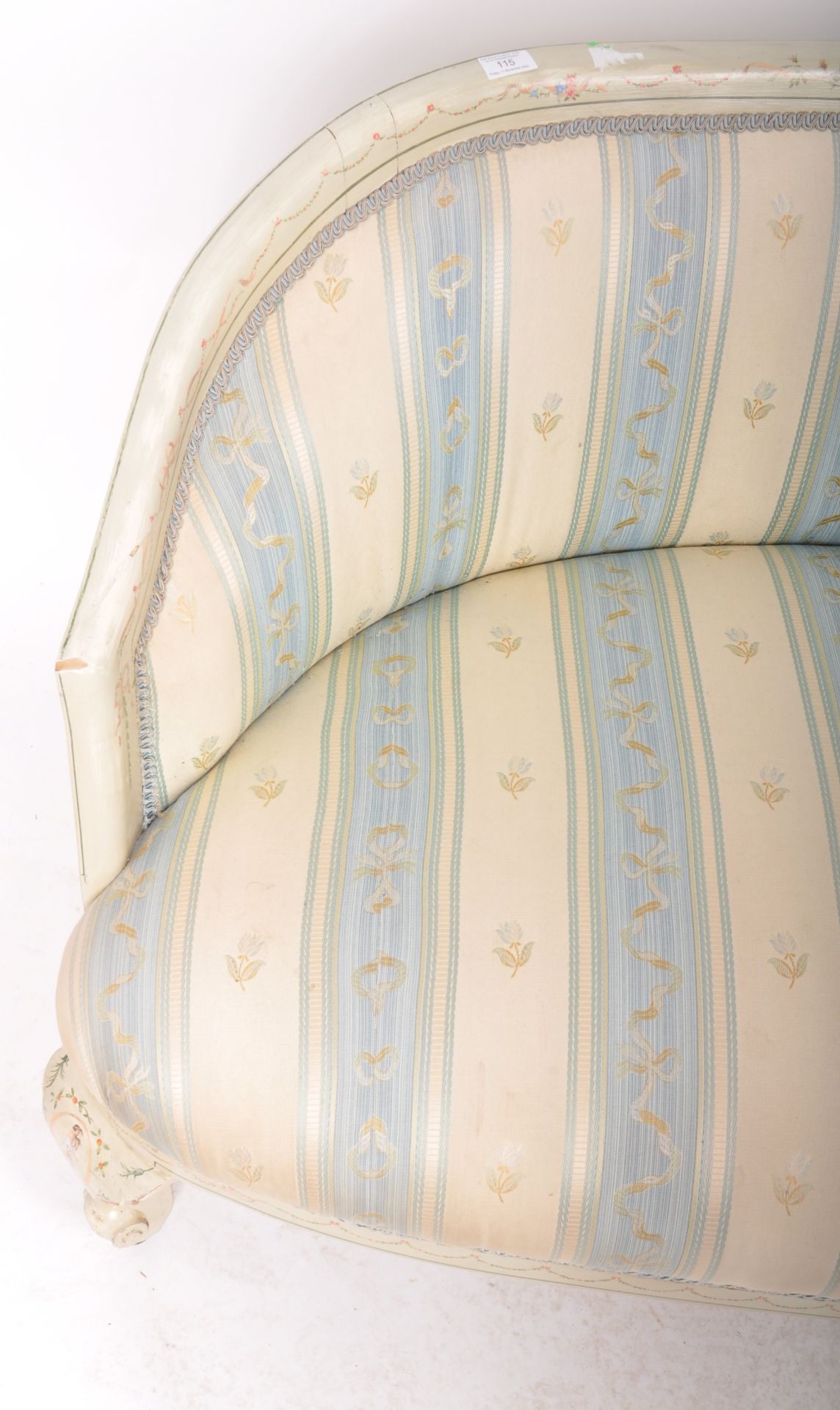 EARLY 20TH CENTURY LOUIS XVI CANAPE SOFA SETTEE - Image 9 of 9