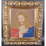 LARGE 19TH CENTURY TAPESTRY OF CHRIST IN FRAME