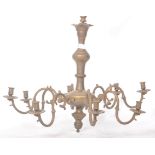 20TH CENTURY GOTHIC STYLE BRONZE EIGHT BRANCH CHANDELIER