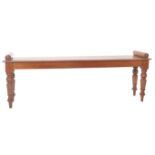 LARGE 19TH CENTURY VICTORIAN MAHOGANY WINDOW SEAT