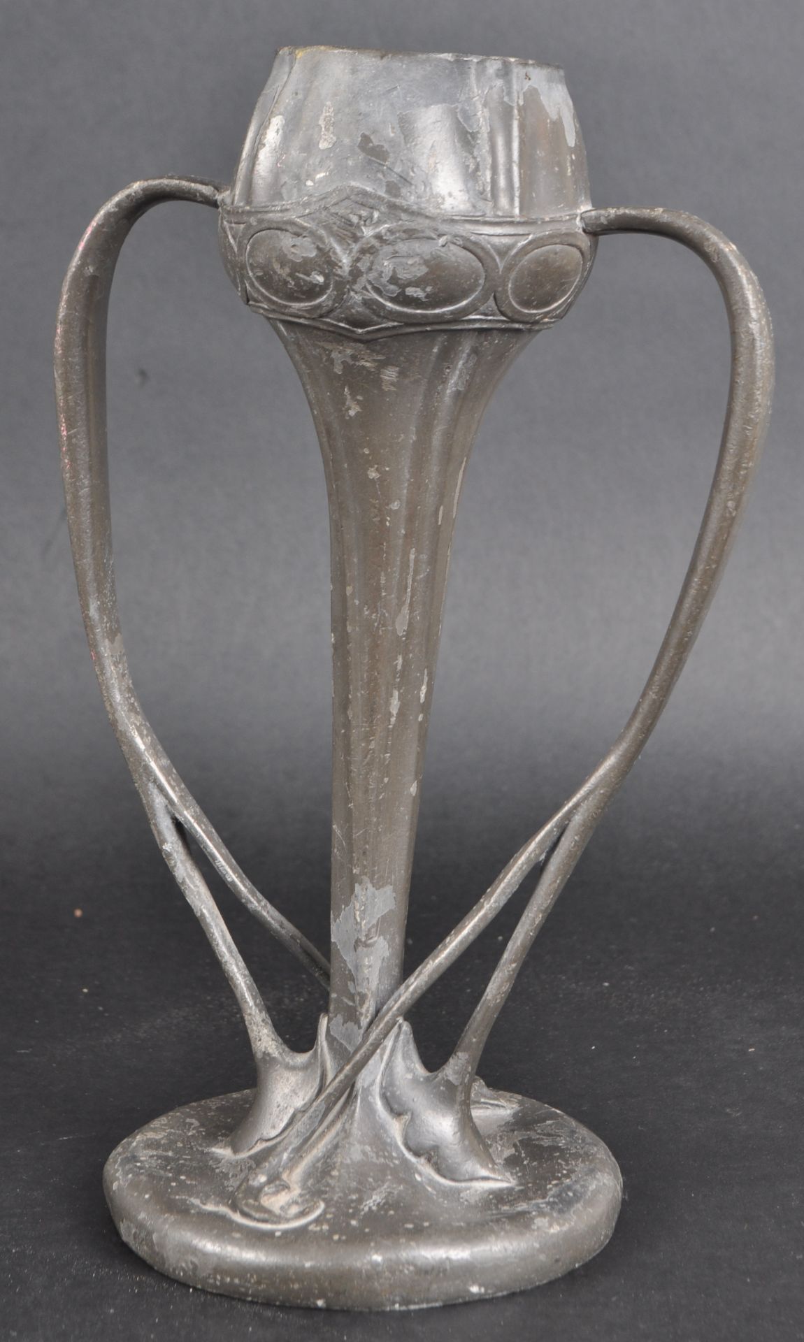 TUDRIC PEWTER VASE IN THE MANNER OF ARCHIBALD KNOX