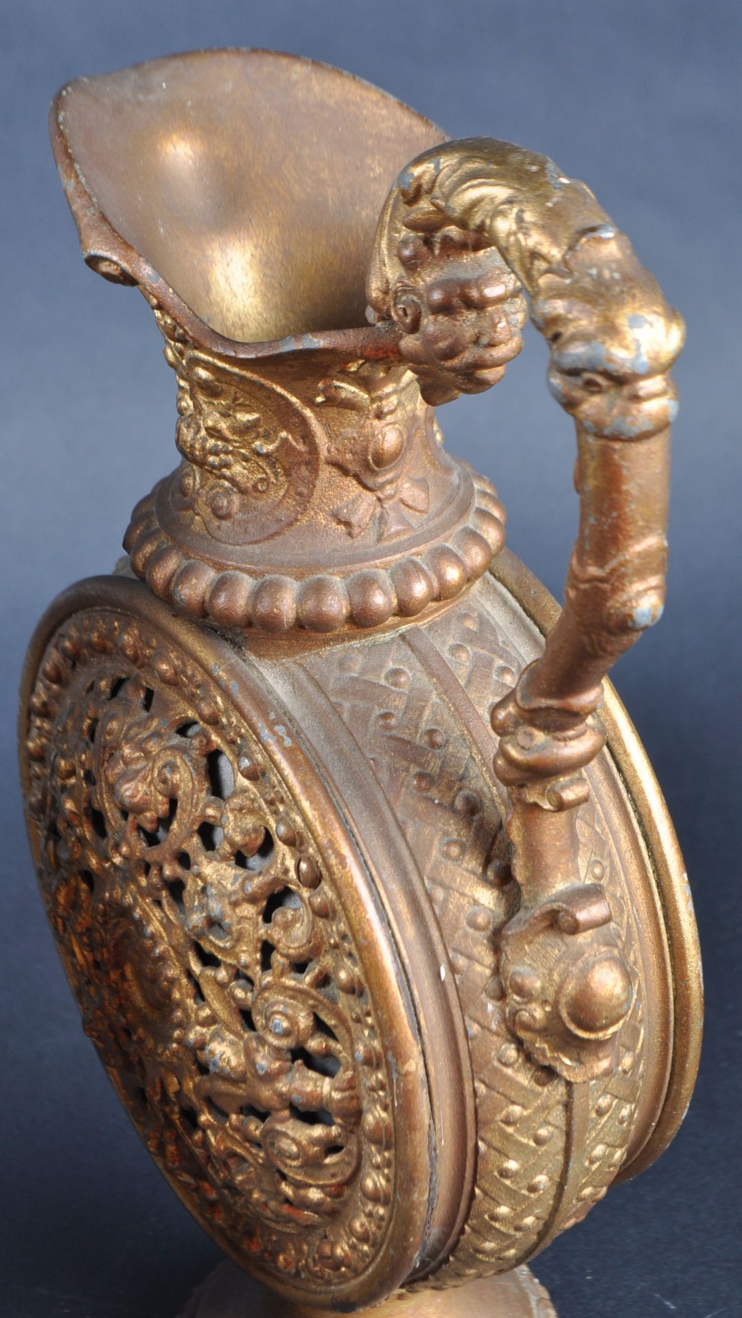 PAIR OF EARLY 20TH CENTURY GILT METAL PILGRIM FLASKS - Image 11 of 11