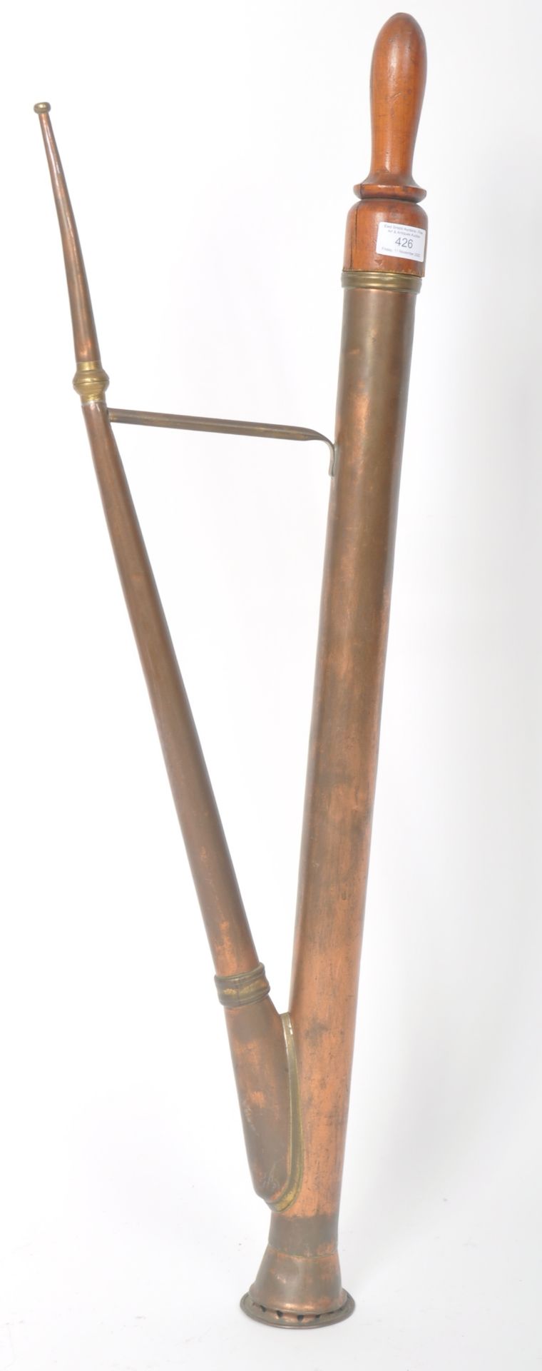 LATE 19TH CENTURY VICTORIAN COPPER HOOKAH PIPE