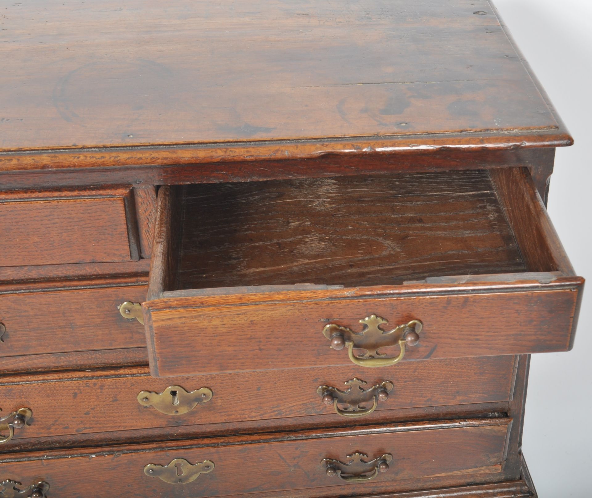 RARE 18TH CENTURY MINIATURE CHEST ON STAND - Image 4 of 9