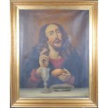 AFTER CARLO DOLCI - 19TH CENTURY OIL DEPICTING CHRIST
