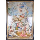 19TH CENTURY NEEDLEPOINT OF A BIBLICAL SCENE