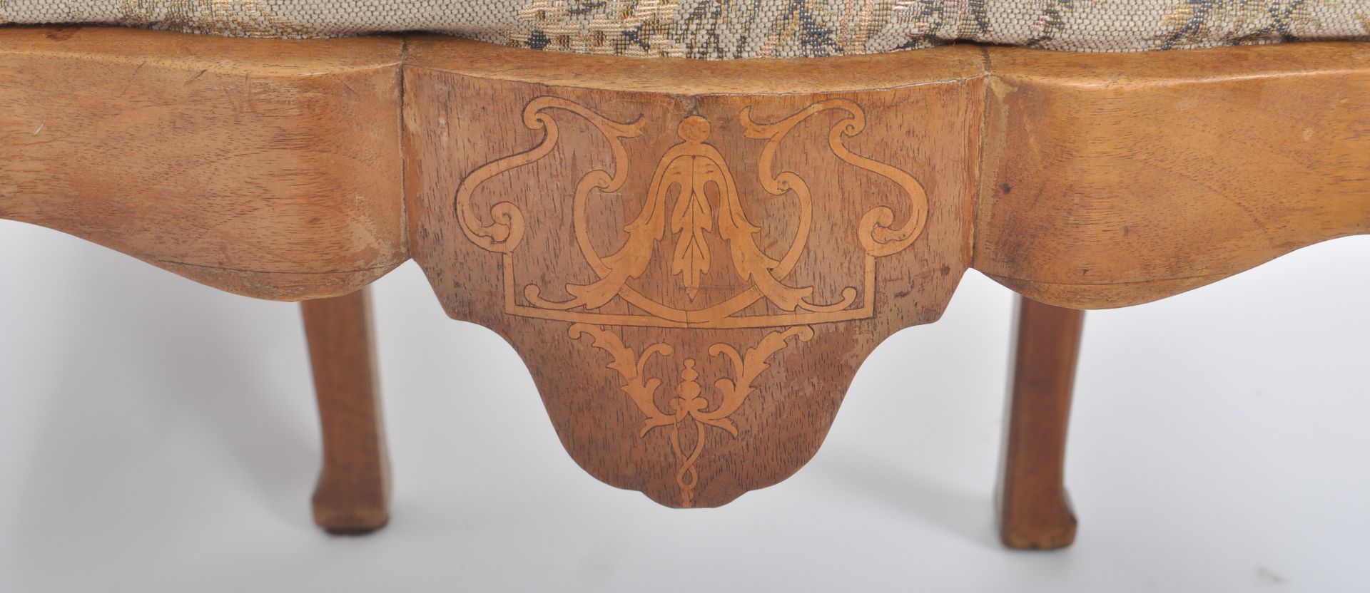 EARLY 19TH CENTURY CARVED WALNUT CARVER ARMCHAIR - Image 3 of 8