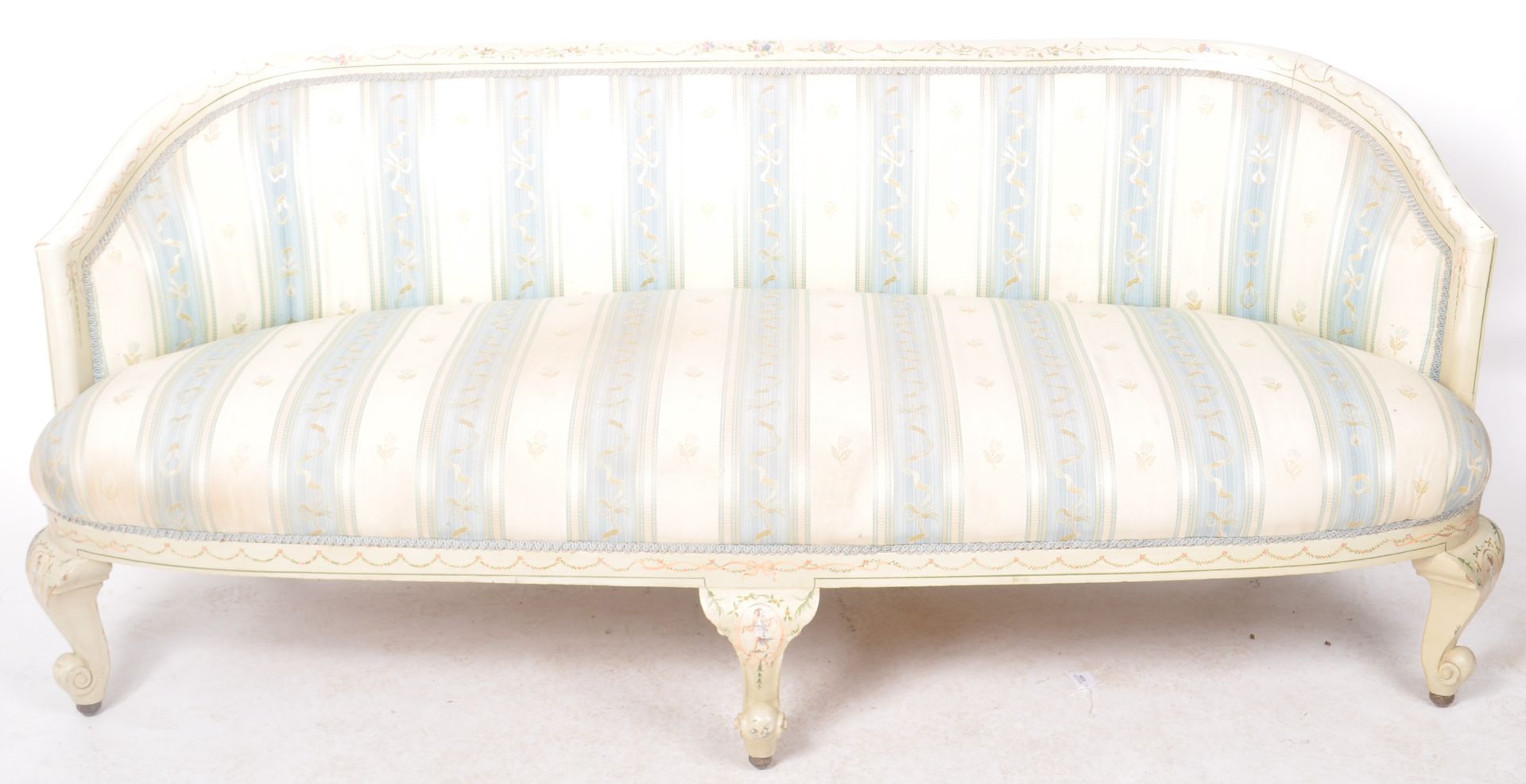 EARLY 20TH CENTURY LOUIS XVI CANAPE SOFA SETTEE - Image 2 of 9