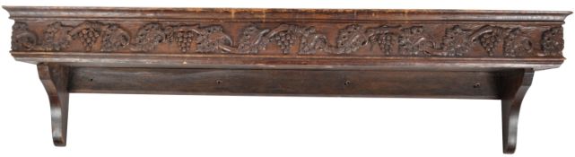 LARGE 19TH CENTURY REMODERNISED CARVED OAK WALL PLANTER