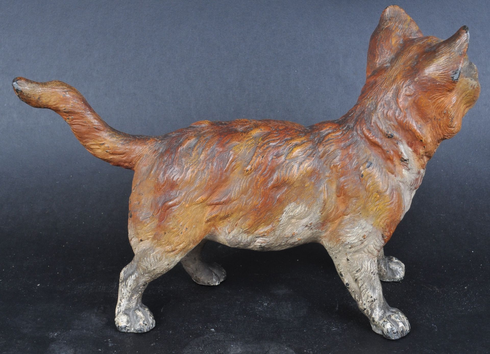 AUSTRIAN COLD PAINTED BRONZED SPELTER CAT - Image 5 of 7