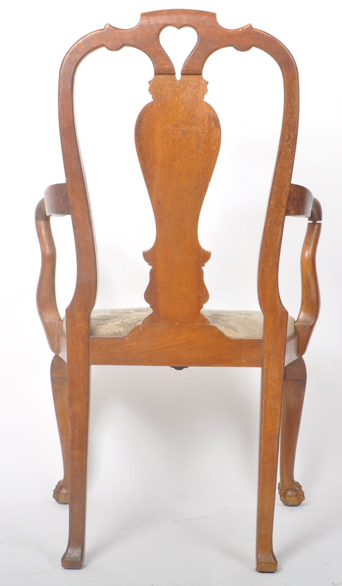 EARLY 19TH CENTURY CARVED WALNUT CARVER ARMCHAIR - Image 8 of 8