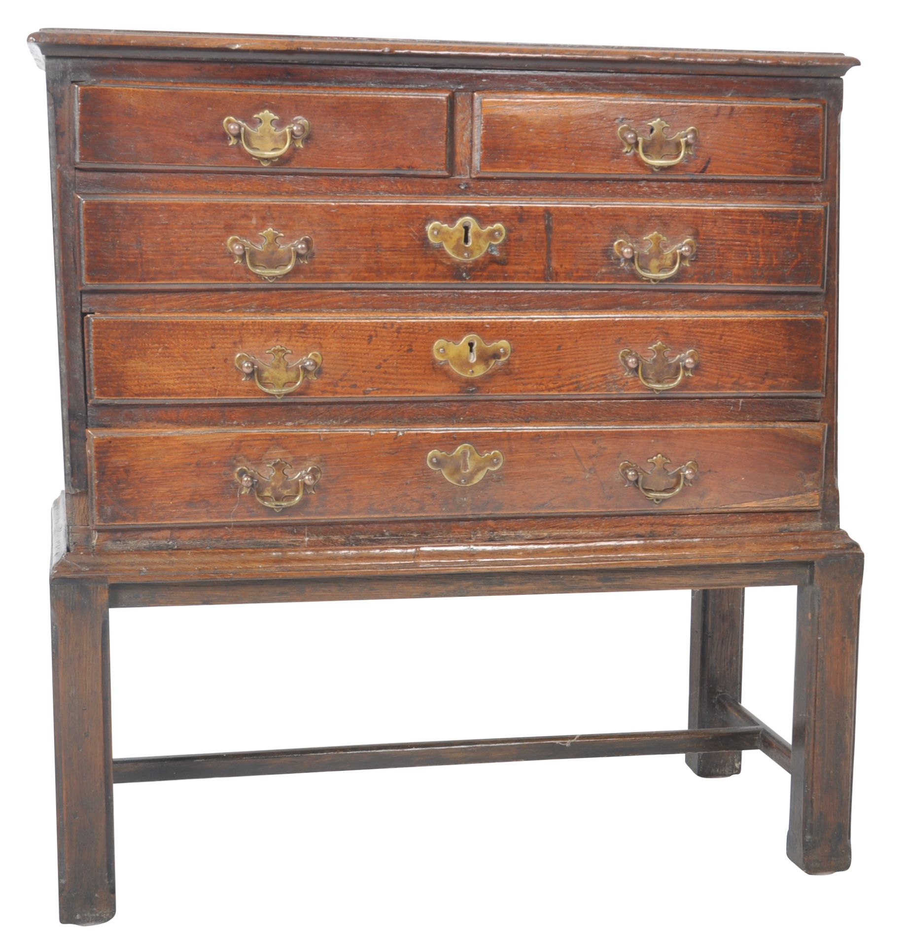 RARE 18TH CENTURY MINIATURE CHEST ON STAND