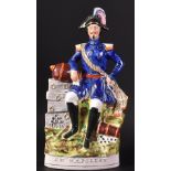 LARGE 19TH CENTURY VICTORIAN STAFFORDSHIRE NAPOLEON FIGURE