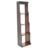 19TH CENTURY WATERFALL OPEN BACK BOOKCASE