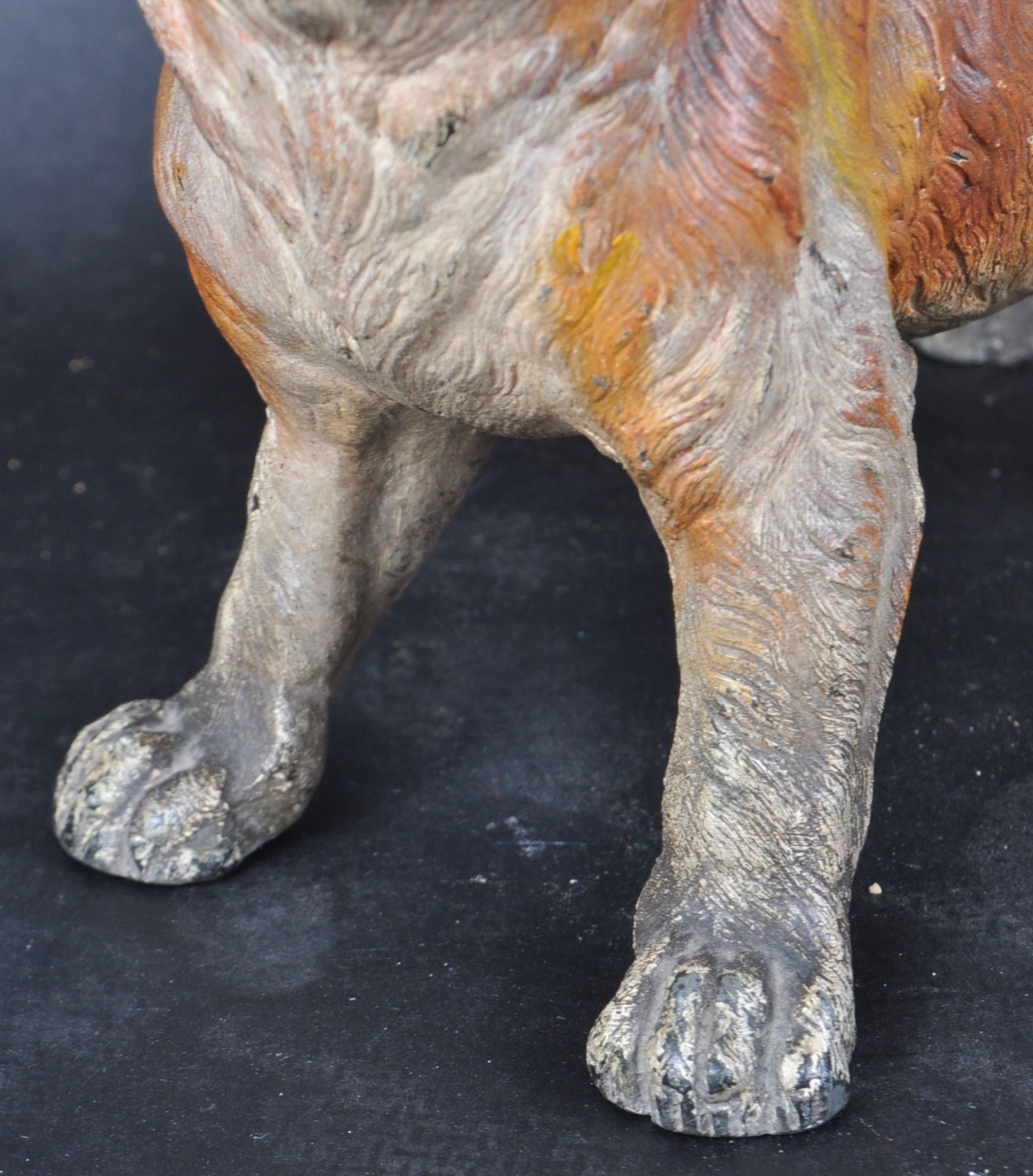 AUSTRIAN COLD PAINTED BRONZED SPELTER CAT - Image 3 of 7