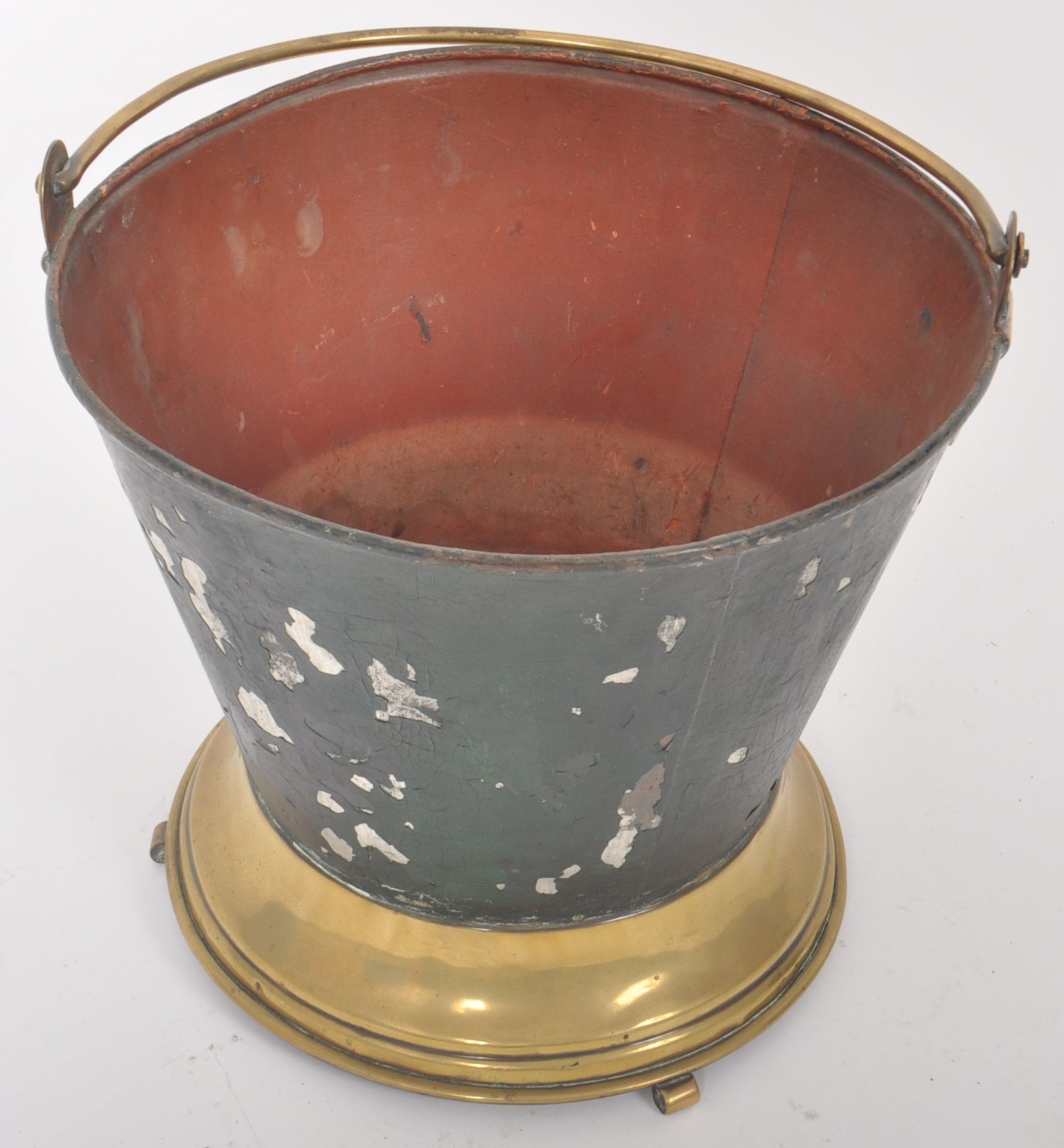 19TH CENTURY VICTORIAN TIN AND BRASS WINE COOLER - Image 3 of 4