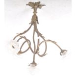 20TH CENTURY FOUR BRANCH CHANDELIER LIGHT