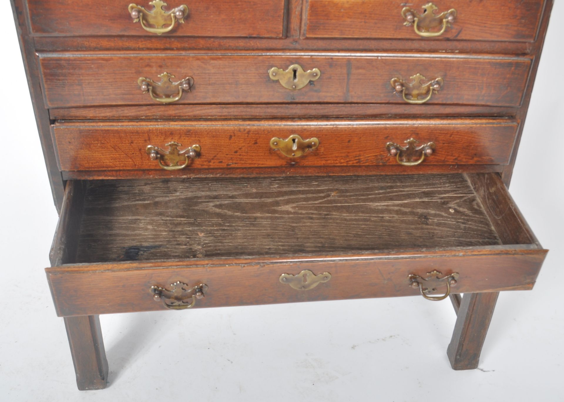 RARE 18TH CENTURY MINIATURE CHEST ON STAND - Image 6 of 9