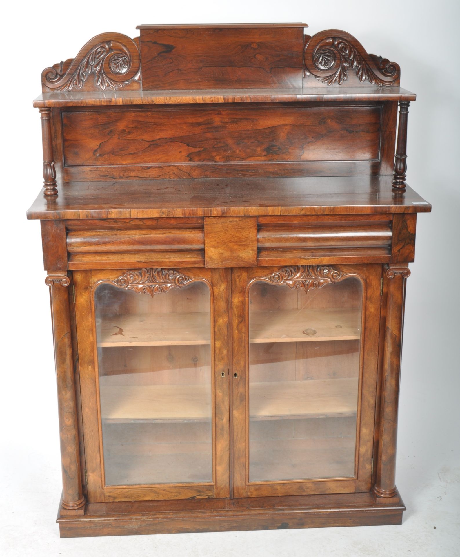 19TH CENTURY VICTORIAN FLAME MAHOGANY CHIFFONIER - Image 2 of 9