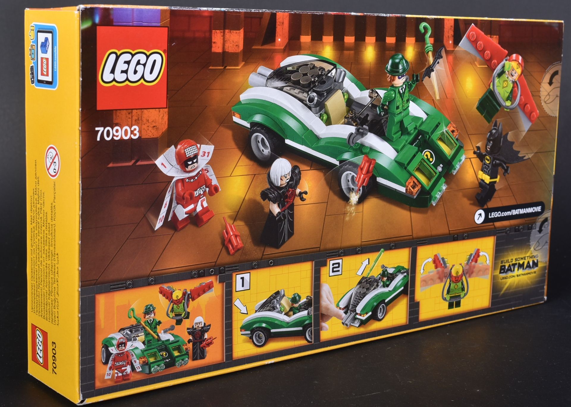 LEGO SETS - THE BATMAN MOVIE - 70903 - THE RIDDLER RIDDLE RACER - Image 2 of 2