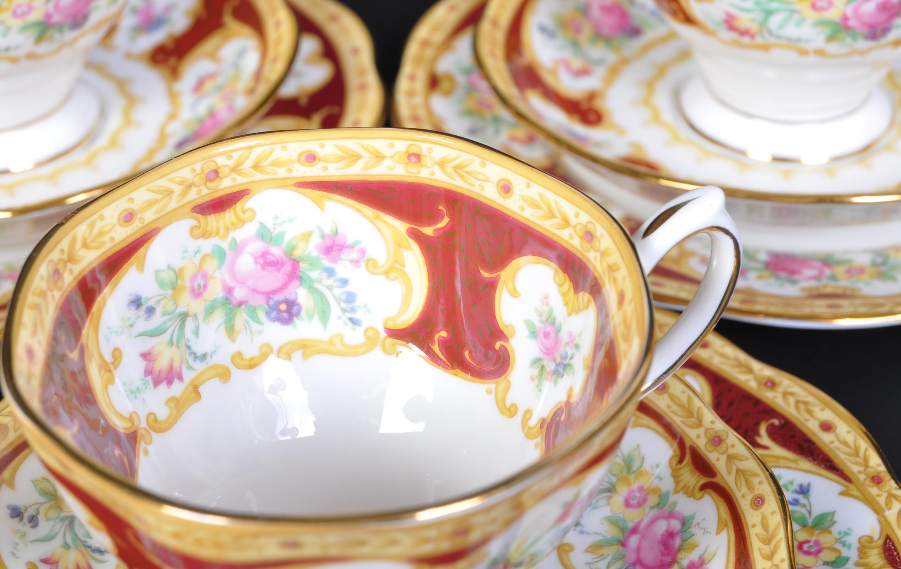 ROYAL ALBERT - LADY HAMILTON - SIX PERSON TEA SERVICE - Image 3 of 5