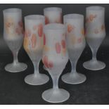 NOUVEAU ART GLASS CO - REUVEN DRINKING GLASSES